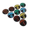 Flat Cones Spot Markers Numbered Floor Spot Markers Set Soccer Basketball Sports Speed Agility