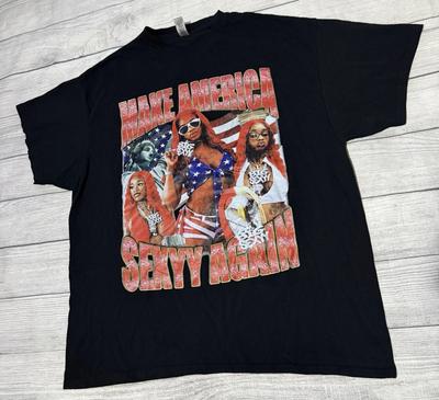 Sexyy Red Graphic T Shirt Make America Sexxy Again Size 2XL Rap Hip Hop