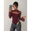 Women S Lace Patchwork Slim Fit Flared Sleeve Jumpsuit