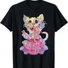 Ramen Shirt Pastel Goth Kawaii Weird Cat Eating Ramen Otaku T-Shirt