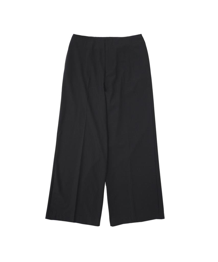 320SHOWROOM Layer Skirt Wide Slacks Charcoal