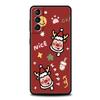 Funny Cartoon New Year Christmas Santa Phone Case For Samsung Galaxy S24 S23 S22 S20 Ultra S21 FE 5G S10 S9 Plus S10E S8 Cover