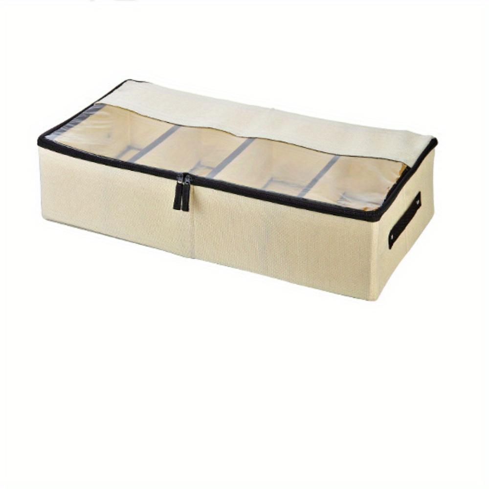 

Тканевая пыле- и влагозащищенная прозрачная складная коробка для обуви, экономящий место обувной шкаф для дома, и идеальный стора