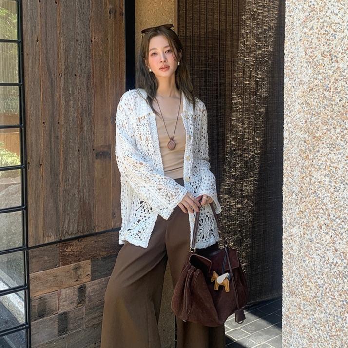 Dimanaf 2025 New Summer Spring Blouse Shirt Women Blouse Long Sleeve Basic Fashion Lace Casual Loose White Tees