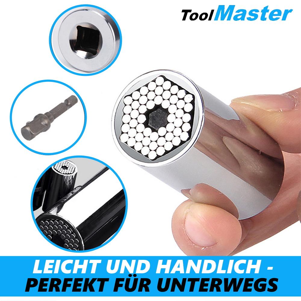ToolMaster Uniwersalna Nasadka Wielofunkcyjna Multi Tool Klucz Nasadowy 7-19mm & Adpt