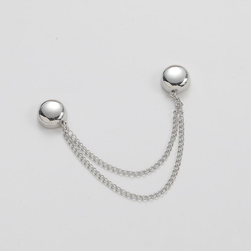 4pcs Alloy Adjustable Buckle Clothing Accessories Creative Chain Magnetic Buckle