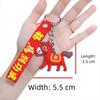 Hanging Decor Chinese New Year Mascot Cute Car Rear-view Pendant Pony Keychain  for Bag Decoration