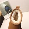 2025 Winter Genuine Leather Kids' Fleece-Lined Snow Boots - Warm, Thickened Short Boots for Boys and Girls