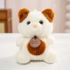 Plush Toy 9 Styles Animal Doll Set Panda Pig Elephant Cat Bear Cute Stuffed Soft Fluffy Wooden Tag Birthday Holiday Gift Decor