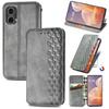 For Motorola Moto G85 5G/S50 Neo 5G Case Rhombus Pattern Leather Phone Cover Magnetic Auto-absorbed