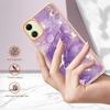 For Samsung Galaxy A05 4G TPU Case with IMD Marble Pattern Electroplated Back Cover