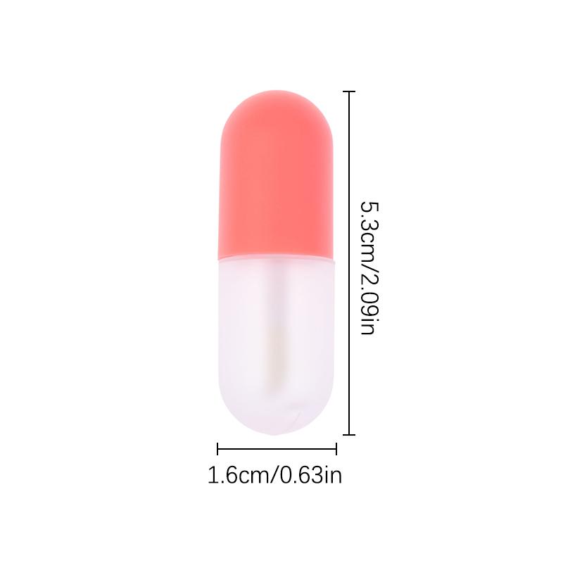 5Ml Mini Capsule Lip Gloss Lip Glaze Empty Tube Lipstick Diy Plastic Lip Balm Tube Lipstick Sample Cosmetic Container Travel