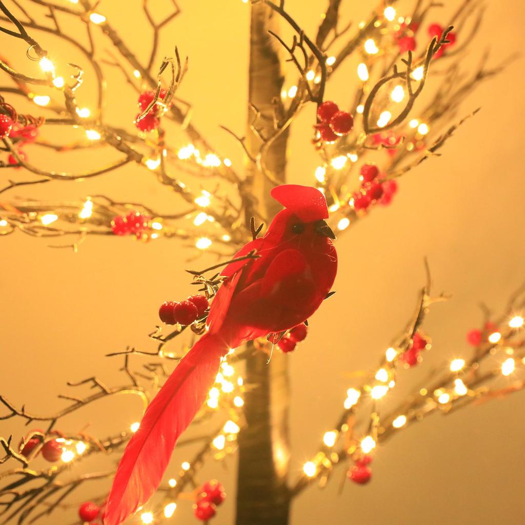 Popular Red Bird String Lights for Holiday Decor, Perfect for Living Room & Bedroom Ambiance
