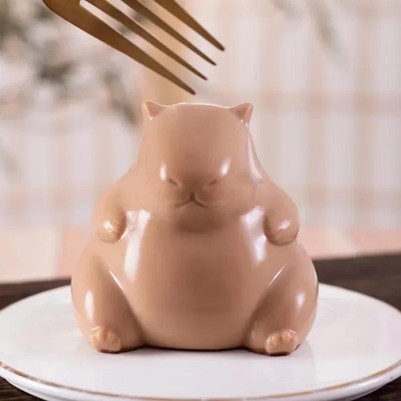 3D Capybara Dolphin Silicone Molds 1-10PCS Non-Stick Pudding Jelly Moulds Home Baking Supplies Party Dessert Kits