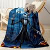 Nightmare Before Christmas Blanket Soft Warm Cozy Great for Office Chair Bed Office Four Seasons Multipurpose Playful Design
