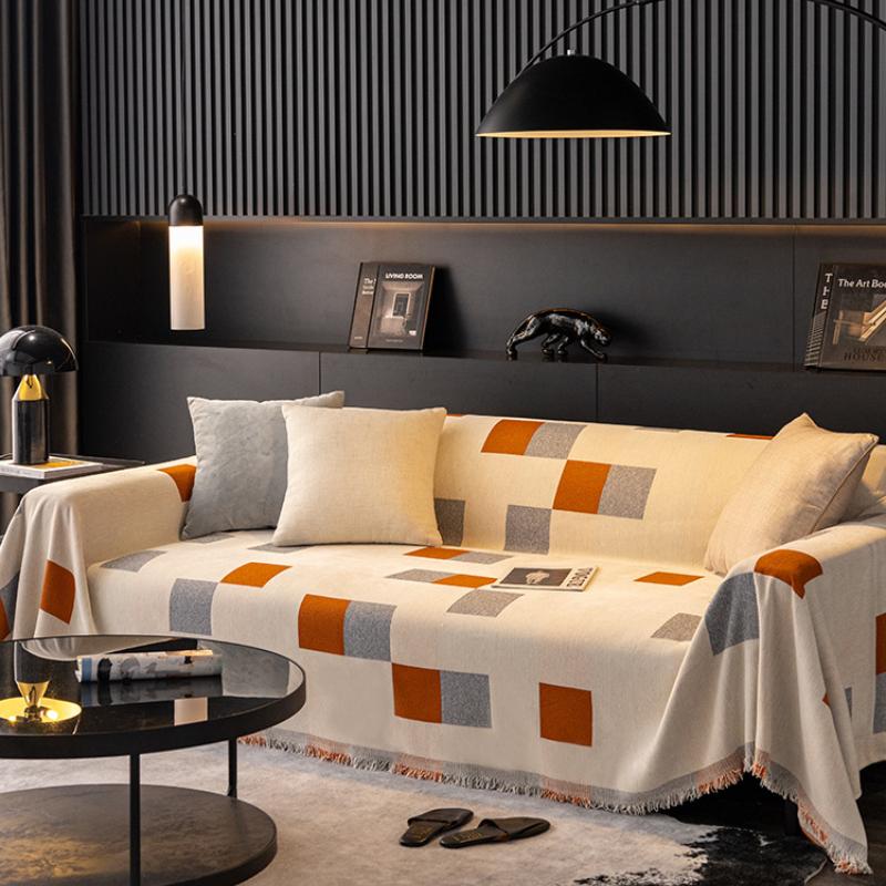 

Nordic Ins ветрозащитный чехол для дивана с защитой от царапин от кошек, квадратный чехол для дивана, ткань, полное покрытие, универсальный нескользящий чехол для дивана, подушка на все времена 180*130cm