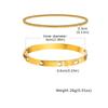 Fashion Stackable Stainless Steel Beads Bracelet for Women, Cubic Zircon Gold Plated Bangle, Waterproof Light Luxury Jewelry