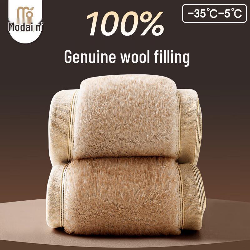 

Женские термобрюки из модала и шерсти с высокой талией и наколенниками 2XL (110-130 catties)