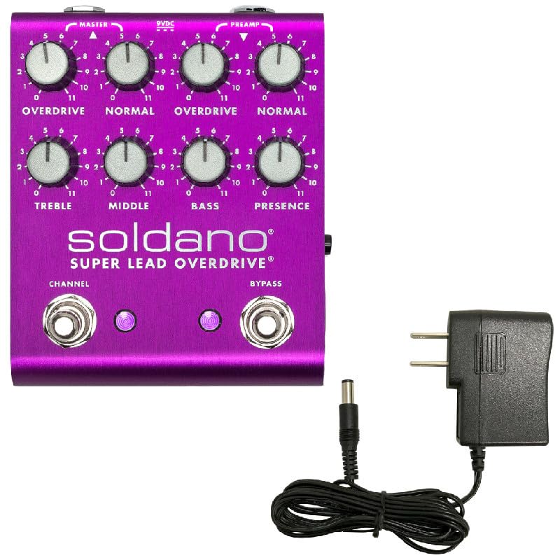 

Soldano SLO PLUS Pedal Super Lead Overdrive Purple [Limited Model] + Universal 9V Adapter Set