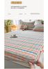 Sleeping grid skin friendly pure cotton thick bed sheet