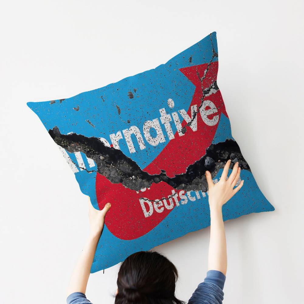 AFD Alternative Ger Germany Flag Pillow Anime Pillow Sofa Bed Head Pillow Cover Cushion Cover 45x45 cm Fashion