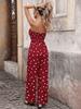 French Holiday Polka Dot Sleeveless Bandeau Jumpsuit (2026 Collection)