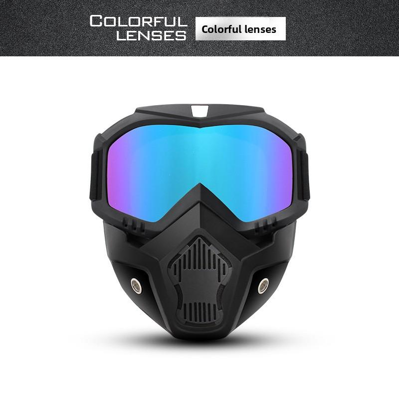 One-piece Harley Goggles Mask Motorcycle Splash-proof Windproof Mask Outdoor Off-road Tactical Eye Protection Glasses Mask