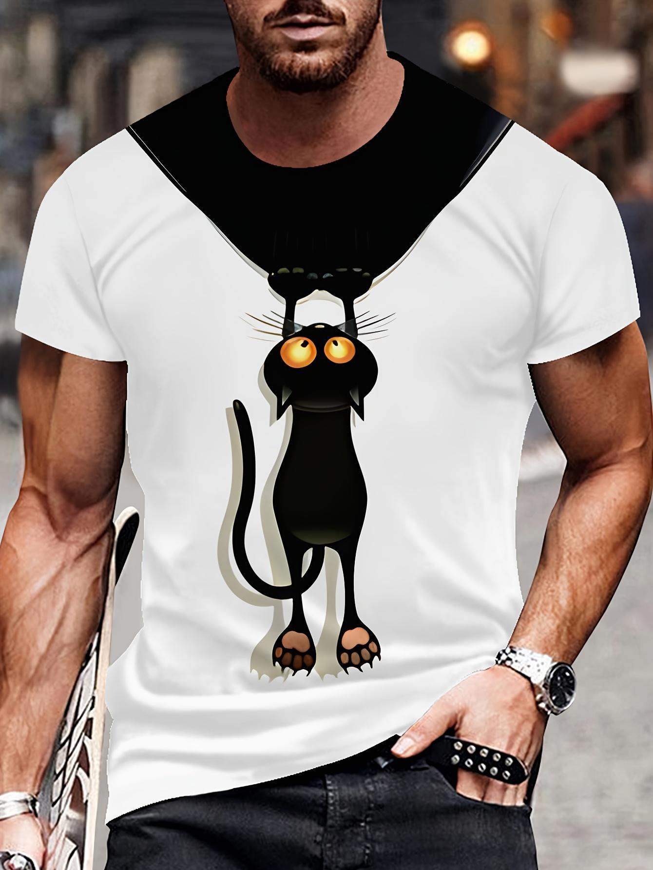 Summer men s T-shirt 3D animal pattern print round neck casual short-sleeved T-shirt men s outdoor fashion clothing XL