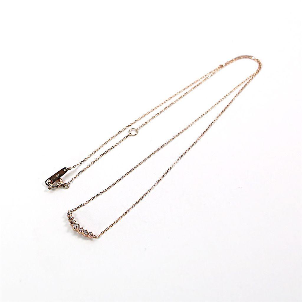 Used Necklace Canal 4/Canal Yondo Sea K10 Diamond 40.5cm 01042600401f