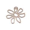 Simple Flower Charms Antique Alloy Pendants For Minimalist Floral Jewelry