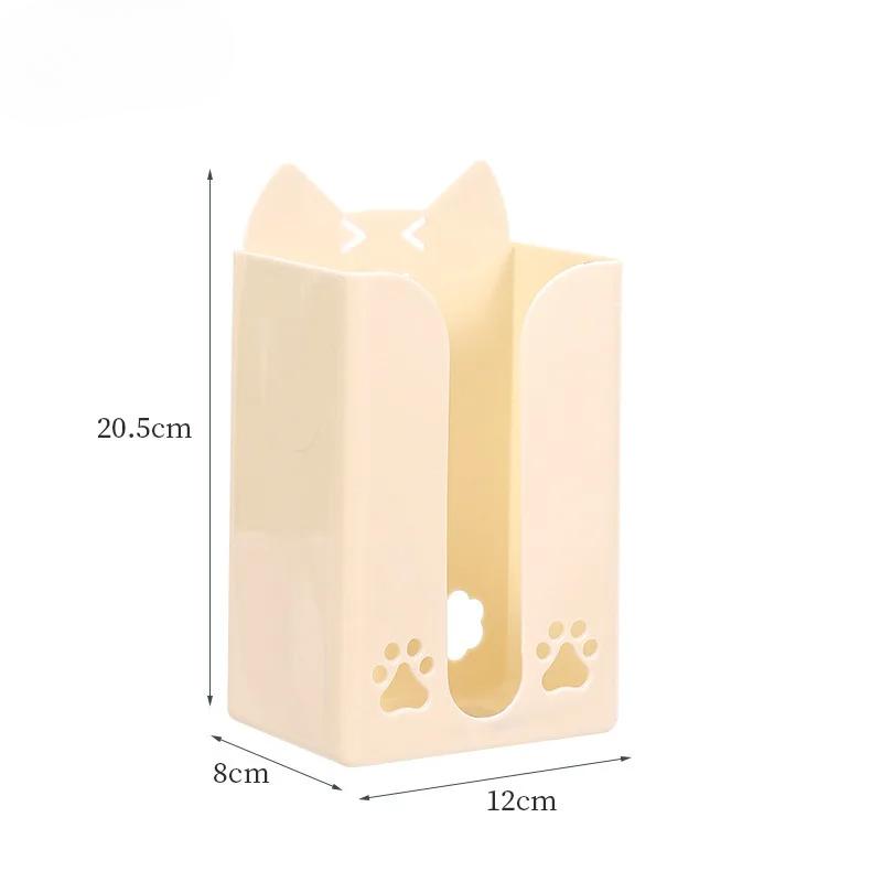 Wall Mounted Tissue Box Cute Cartoon Paper Holder Punch-Free Tissue Racks Kitchen Napkin Storage Rack Bathroom Toilet Accessorie