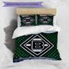 3pcs Borussia Mönchengladbach LOGO pattern bedding set duvet cover set includes duvet cover &pillowcases, perfect all season bedroom decoration & gift
