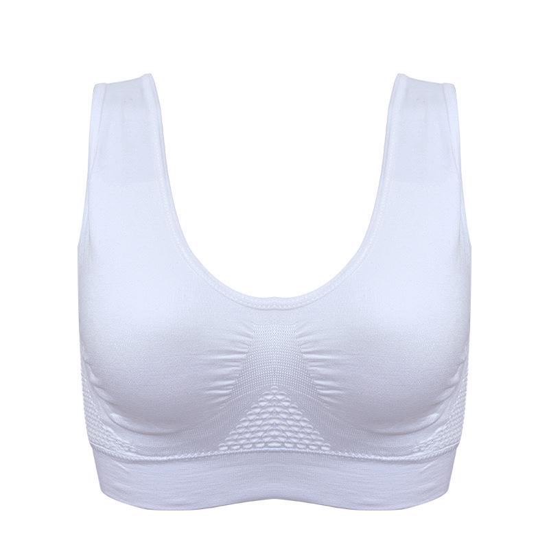 Ahh Genie Breathable Mesh Sports Bra - No Wire, Plus Size Women's Yoga and Fitness Bra