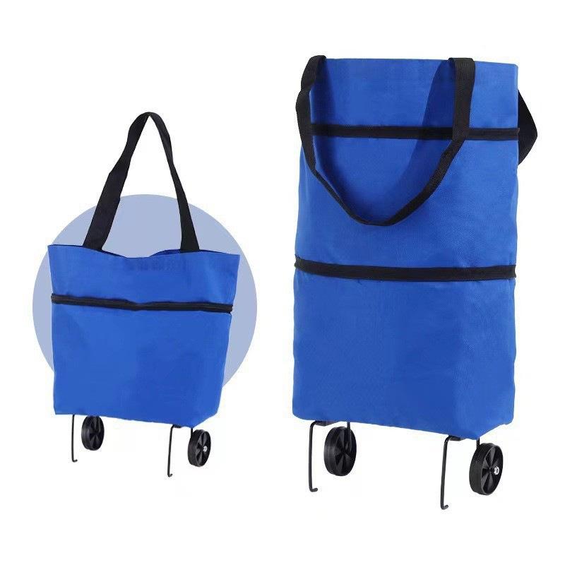 Folding Portable Oxford Cloth Waterproof Grocery Bag