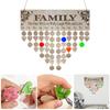 Brown Birthday Reminder Calendar 15.75 X 4.72 X 0.20in Family Sayings Pattern  for Grandma