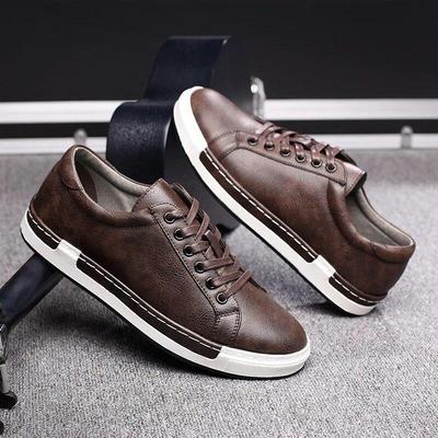Men Leather Casual Shoes Men Sneakers Autumn Mens Suede Shoes Comfortable Flat Male Footwear Zapatillas Hombre