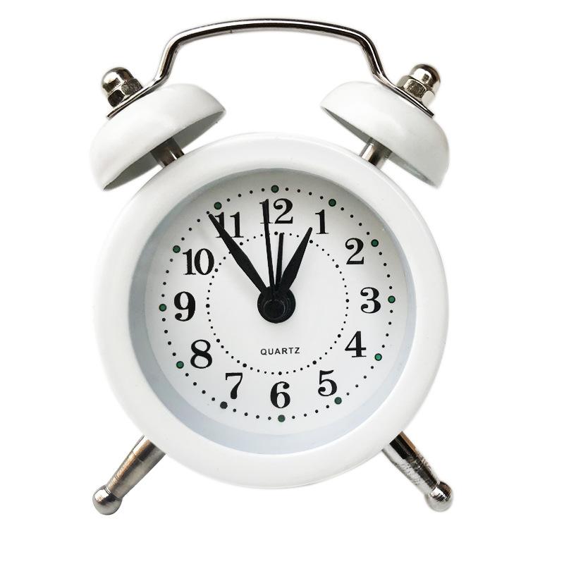 Mini Metal Alarm Clock Cute Creative Student Children's Small Alarm Clock Exchangeable Clock Face