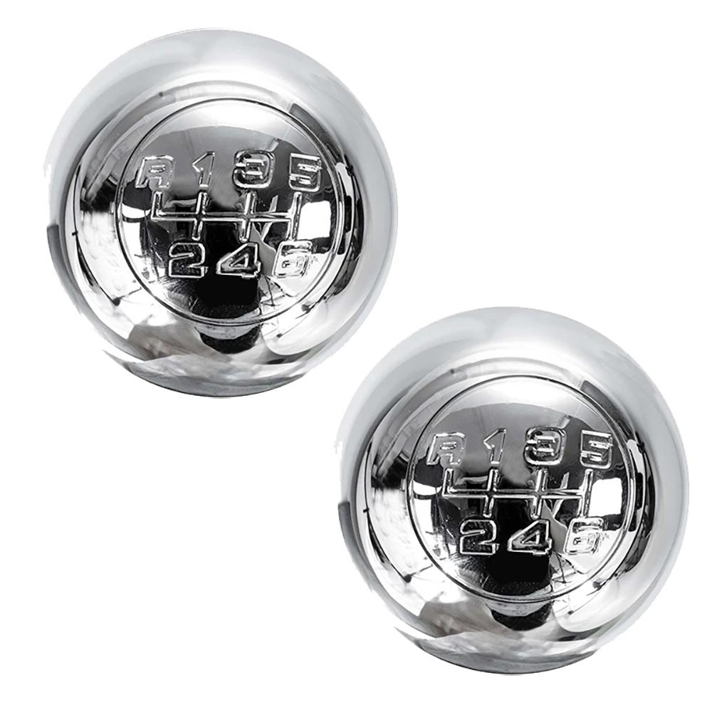 6 Speed Gear Shift Knob Handball Lever Shifter Cap Cover For Alfa Romeo Plated Gear Head Car Styling Accessories