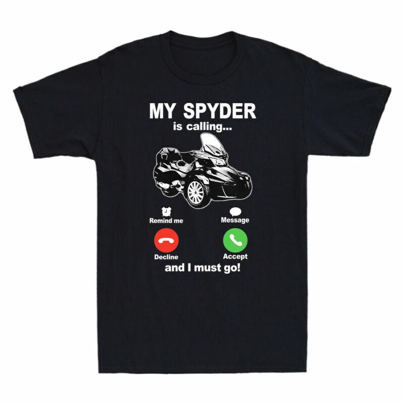 Cotton Go Gift Funny Unisexs Is Must And Calling Spyder My I Tshirt Motorcycle S