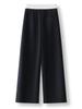 Women's Street-Style High-Waisted Wide-Leg Pants - 2026 Spring College Style, Age-Reducing, Drape, Straight-Leg Sweatpants
