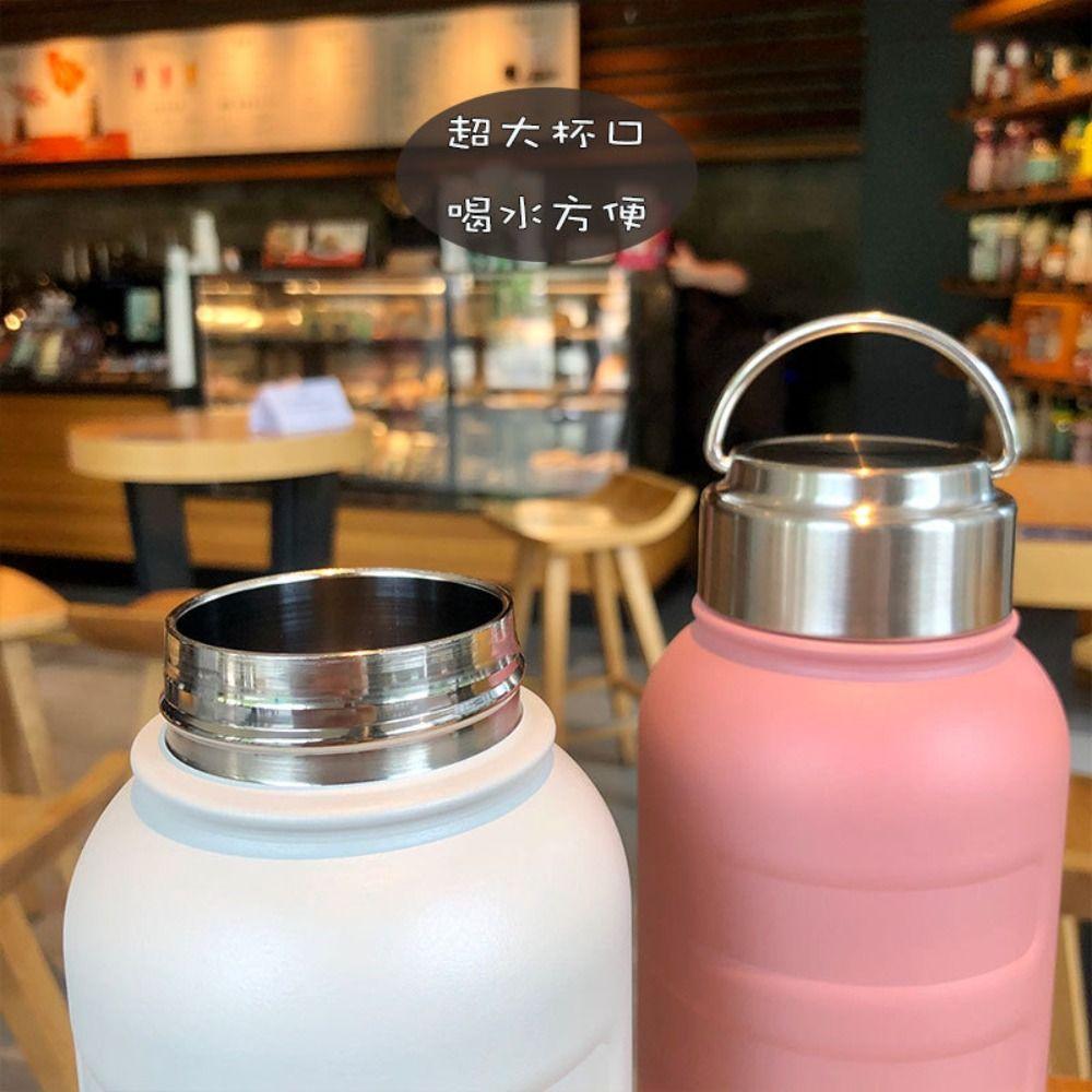 Leakproof Design Thermos Water Bottles Double Wall Large Capacity Bottle  Fitness Sports