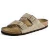Birkenstock Arizona Soft Bed Taupe Unisex Sneakers Tan 0051461
