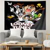 Looney Tunes Print Tapestry, Backdrop, Easy Setup, Ideal for Bedroom, Office & Living Room, with Aesthetic Wall Hanging Decor.