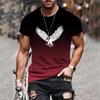 Trendy and Fashionable 3D Printed Men's T-shirt Summer O-neck Breathable Short-sleeved Loose Top Oversized Men's Clothing