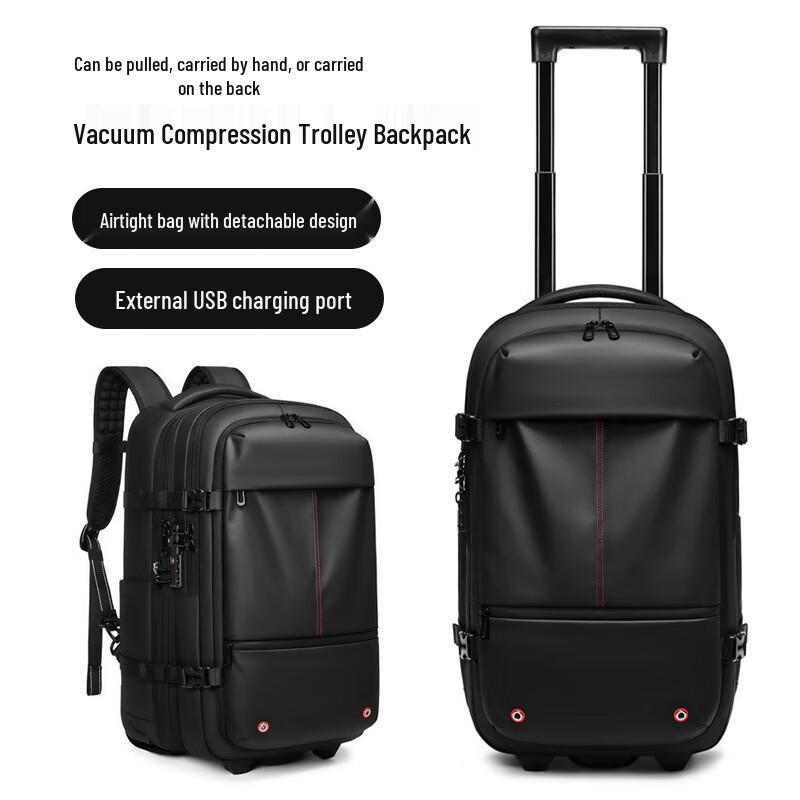 Men's Business Travel Carry-on Trolley Backpack