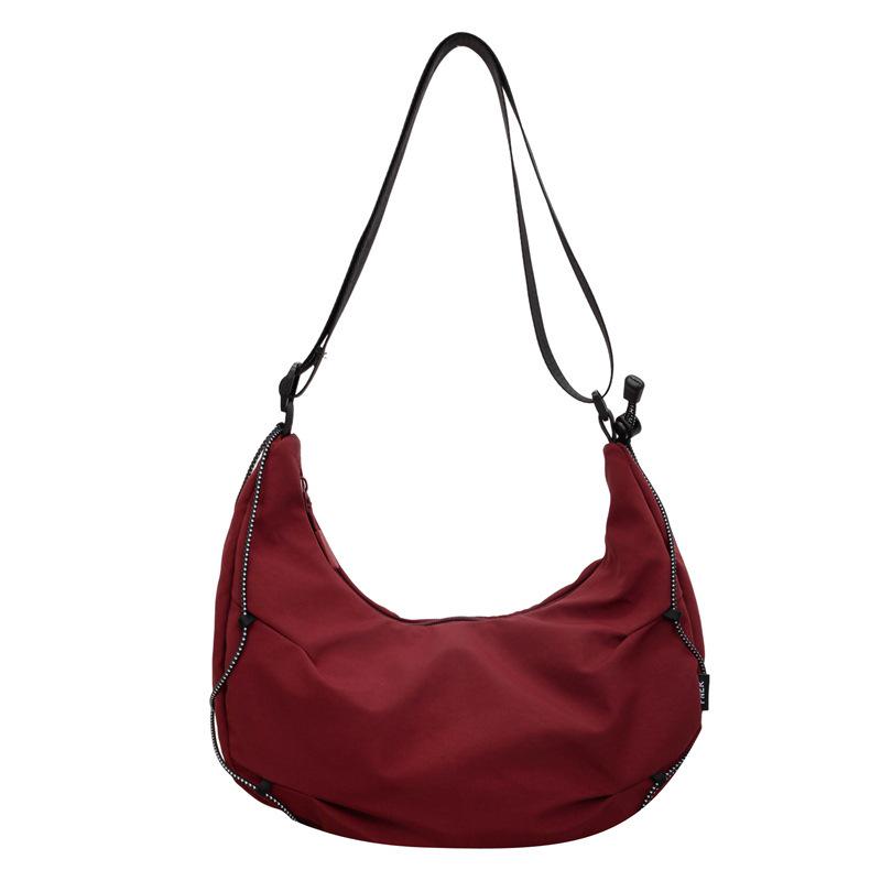 2026 Women's Versatile Casual College Crescent Dumpling Crossbody Bag
