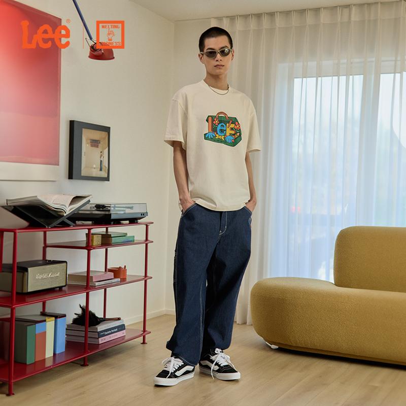 X Melting Sadness Early Autumn Mall Style FW24 Comfortable Edition Collaborative Brand Printed Short Sleeve T-Shirt LUT0092073RX00FA00005