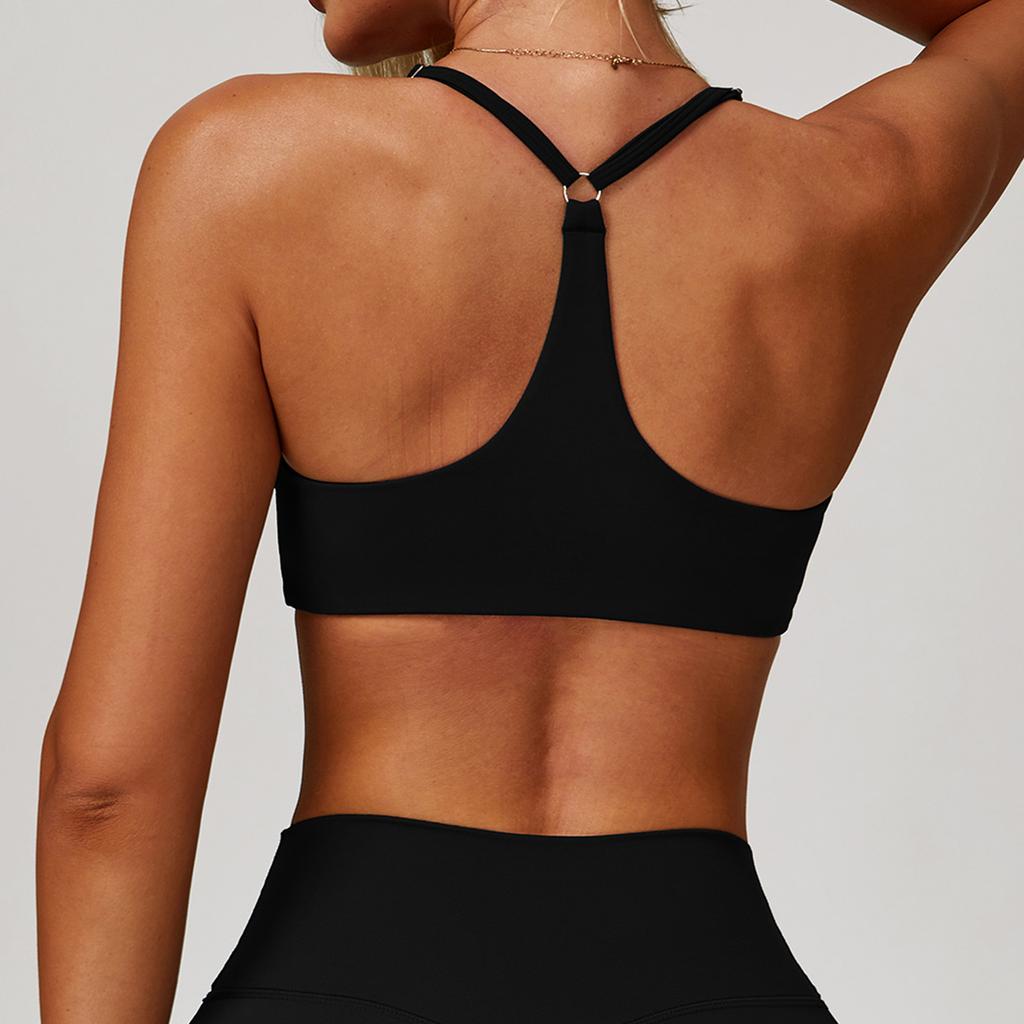 Women's Sports Bra Seamless Fitness Yoga Top Stretchy Supportive Workout Running Athletic Activewear