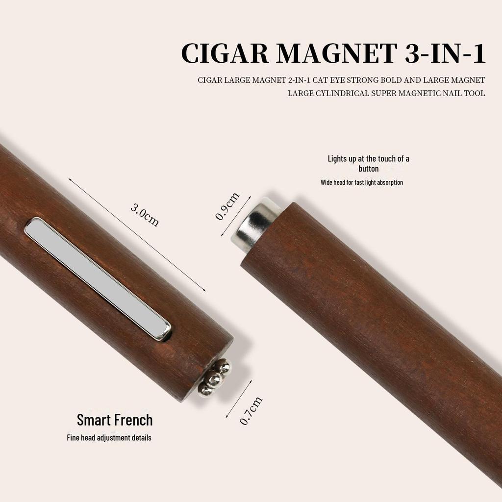 Three-in-One Cat's Eye Strong Cylindrical Magnetic Nail Tool