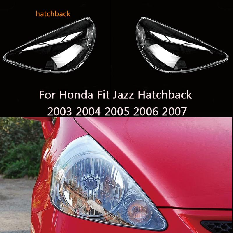 For Honda Fit Jazz Hatchback 2003 2004 2005 2006 2007 Front Car Headlight Cover Lens Shell Lampcover Lampshade Headlamp Light